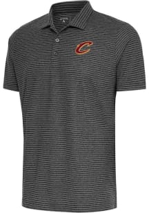 Antigua Cleveland Cavaliers Mens Black Esteem Short Sleeve Polo