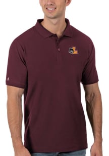 Antigua Loyola Ramblers Mens Maroon Legacy Short Sleeve Polo