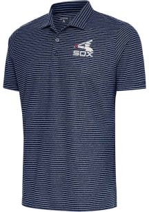 Antigua Chicago White Sox Mens Navy Blue Esteem Short Sleeve Polo