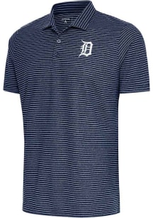 Antigua Detroit Tigers Mens Navy Blue Esteem Short Sleeve Polo