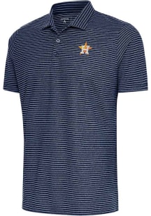 Antigua Houston Astros Mens Navy Blue Esteem Short Sleeve Polo