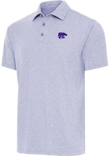 Antigua K-State Wildcats Mens Lavender Par Three Short Sleeve Polo