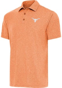 Antigua Texas Longhorns Mens Burnt Orange Par Three Short Sleeve Polo