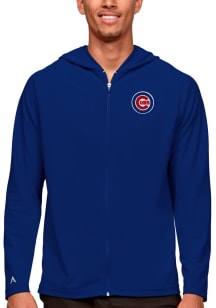 Antigua Chicago Cubs Mens Blue Legacy Long Sleeve Zip