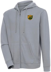 Antigua Baylor Bears Mens Oatmeal Rake Bunker Long Sleeve Full Zip Jacket