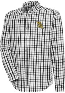 Antigua Missouri Western Griffons Mens Black Tending Plaid Long Sleeve Dress Shirt