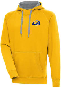 Antigua Los Angeles Rams Mens Yellow Victory Long Sleeve Hoodie