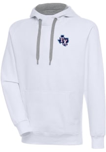 Antigua Texas Rangers Mens White Victory Long Sleeve Hoodie
