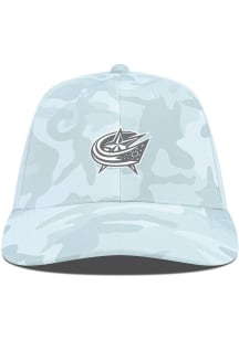 Levelwear Columbus Blue Jackets Clash 3D Patch Adjustable Hat - White