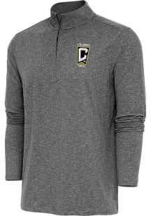 Antigua Columbus Crew Mens Black HUNK Long Sleeve Qtr Zip Pullover