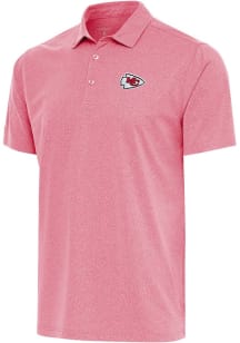 Antigua Kansas City Chiefs Mens Red SCORE Short Sleeve Polo