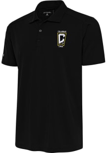 Antigua Columbus Crew Mens Black TRIBUTE Short Sleeve Polo
