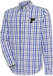 Antigua St Louis Blues Mens Blue TENDING Long Sleeve Dress Shirt