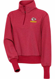 Antigua Kansas City Chiefs Womens Red Upgrade Qtr Zip