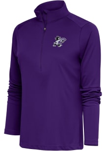 Antigua K-State Wildcats Womens Purple Willie Tribute Qtr Zip