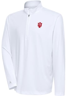 Antigua Indiana Hoosiers Womens White Tribute Qtr Zip