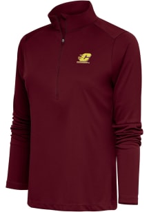 Antigua Central Michigan Chippewas Womens Maroon Tribute Qtr Zip