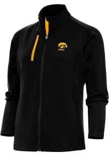 Antigua Iowa Hawkeyes Womens Black Generation Light Weight Jacket