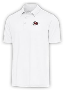 Antigua Kansas City Chiefs Mens White PAR 3 Short Sleeve Polo