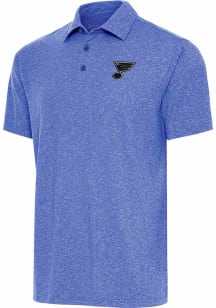 Antigua St Louis Blues Mens Blue PAR 3 Short Sleeve Polo