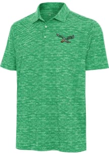 Antigua Philadelphia Eagles Mens Kelly Green Retro Statuc Short Sleeve Polo