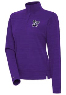 Antigua K-State Wildcats Womens Purple Connection Qtr Zip