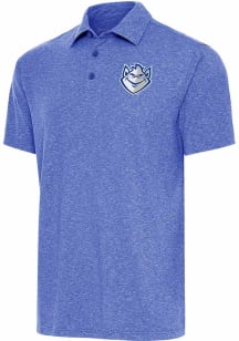 Antigua Saint Louis Billikens Mens Blue Par 3 Short Sleeve Polo
