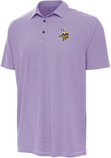 Antigua Minnesota Vikings Mens Purple Twine Short Sleeve Polo