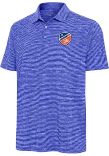 Antigua FC Cincinnati Mens Blue Static Watercolor Short Sleeve Polo