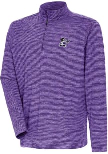 Antigua K-State Wildcats Mens Purple Determined Watercolor Long Sleeve Qtr Zip Pullover