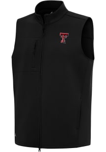 Antigua Texas Tech Red Raiders Mens Black Demand Sleeveless Jacket