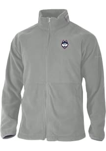 Columbia UConn Huskies Mens Grey Everest Ridge Long Sleeve Full Zip Jacket