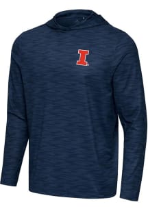Antigua Illinois Fighting Illini Mens Navy Blue Swell Hood