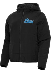 Antigua Detroit Lions Womens Black Universe Heavy Weight Jacket