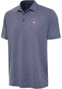 Antigua Arizona Wildcats Mens Navy Blue Scheme Short Sleeve Fashion Polo