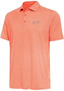Antigua Oklahoma State Cowboys Mens Orange Scheme Short Sleeve Polo