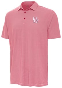 Antigua Houston Cougars Mens Red Twine Short Sleeve Polo