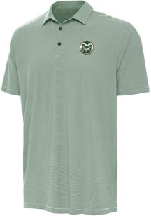 Antigua Colorado State Rams Mens Green Twine Short Sleeve Polo