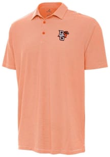 Antigua Bowling Green Falcons Mens Orange Twine Short Sleeve Polo