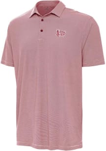Antigua Oklahoma Sooners Mens Crimson Twine Short Sleeve Polo