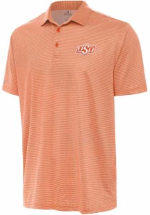 Antigua Oklahoma State Cowboys Mens Orange Rings Short Sleeve Polo