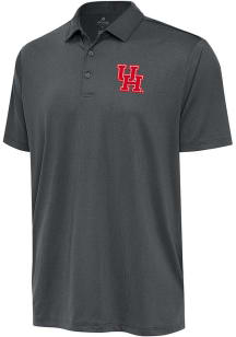 Antigua Houston Cougars Mens Grey Ellipse Short Sleeve Polo