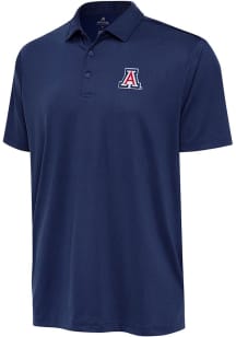 Antigua Arizona Wildcats Mens Navy Blue Ellipse Short Sleeve Fashion Polo