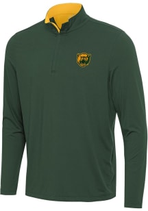 Antigua Baylor Bears Mens Green Content Long Sleeve Qtr Zip Pullover