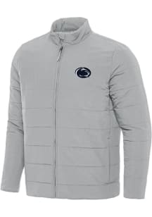 Mens Penn State Nittany Lions Antigua Mens Swelter Heavyweight Jacket - Grey