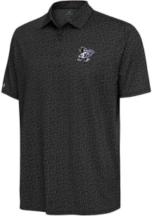 Antigua K-State Wildcats Mens Grey Blooming Short Sleeve Polo