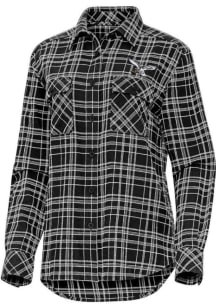 Antigua Philadelphia Eagles Womens Perfect Long Sleeve Black Dress Shirt