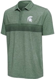 Antigua Michigan State Spartans Mens Green Dashing Short Sleeve Polo
