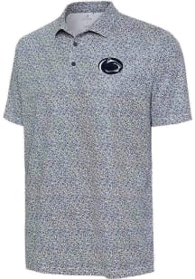 Antigua Penn State Nittany Lions Mens Navy Blue Field Ditsy Short Sleeve Polo
