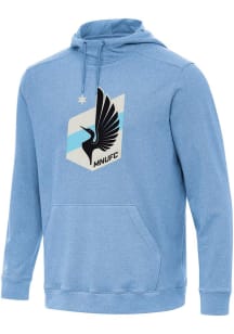 Antigua Minnesota United FC Mens Light Blue Cloud Long Sleeve Hoodie